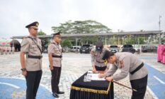 Kapolres Pimpin Sertijab Kasatreskrim, Kasatlantas, dan Kapolsek Katibung